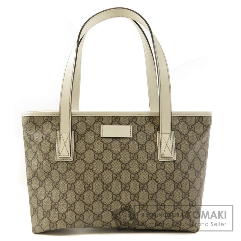 Gucci GG Supreme Joy Tote monogram canvas white leather